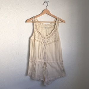 Kimchi Blue | Cream Lace Romper